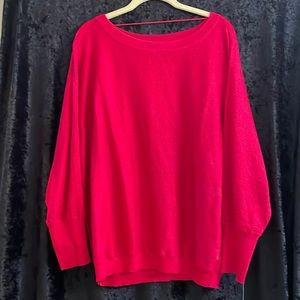 NWT INC Metallic Pink Sweater, Size 2X